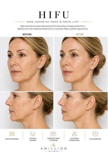 HIFU - Non-invasive face & neck lift: before and after treatment guide