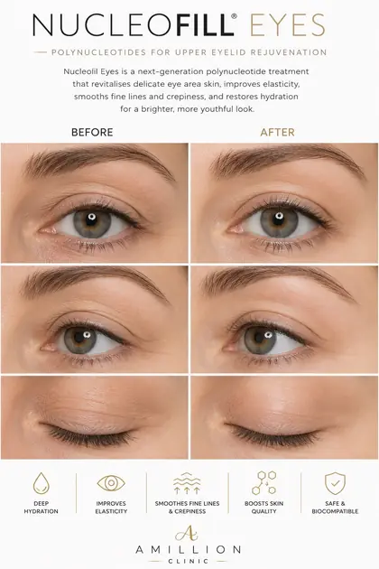 Nucleofill® Eyes - Polynucleotides for upper eyelid rejuvenation: before and after treatment guide
