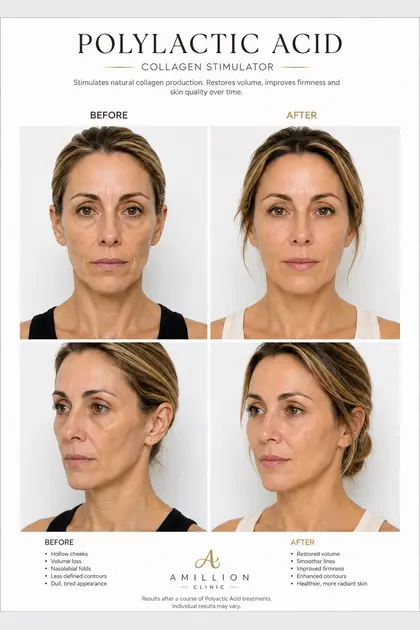 Polylactic Acid - Collagen stimulator: before and after treatment guide