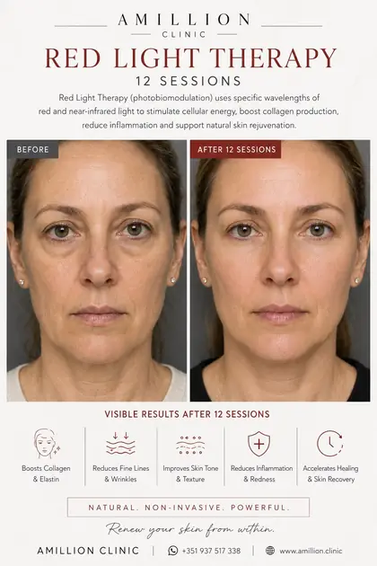 Red Light Therapy - Twelve sessions: before and after treatment guide