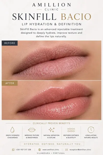 SkinFill Bacio - Lip hydration and definition: before and after treatment guide