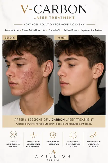 V-Carbon - Laser treatment: before and after treatment guide
